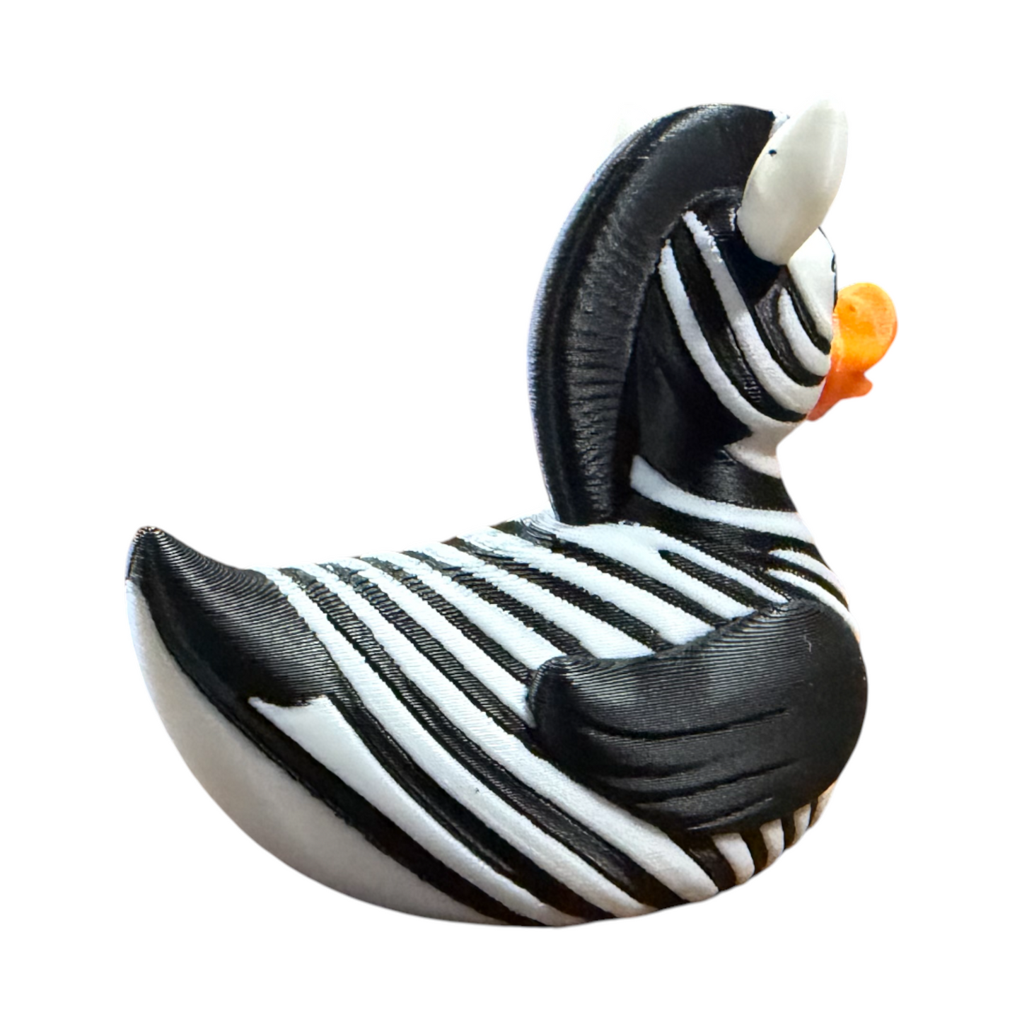 Zebra Duck – Safari Animal Duck Collectible for Jeep Ducking and Gifts 3D-Printed Duck - Jeep Accessory - Rubber Duck - Great for ducking