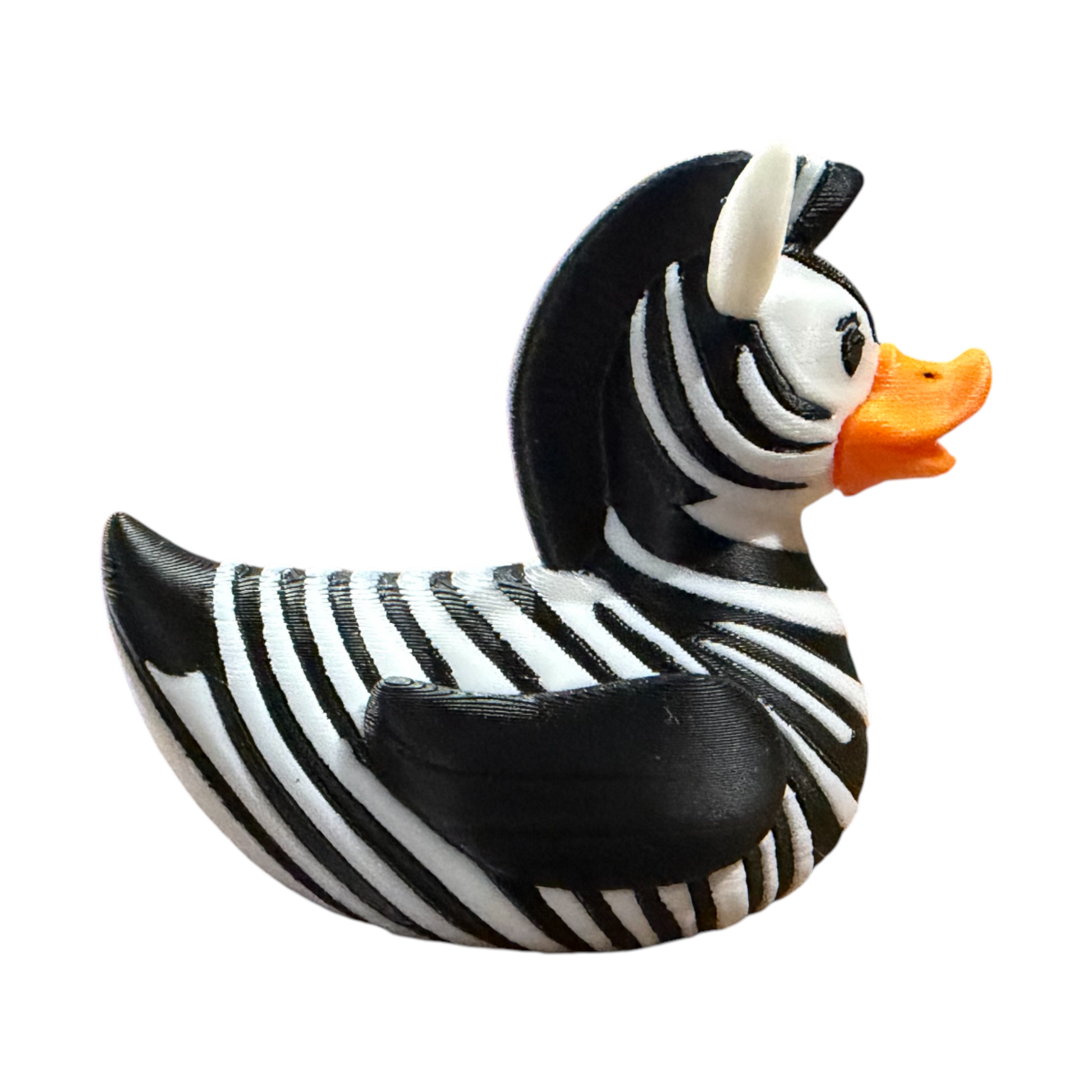 Zebra Duck – Safari Animal Duck Collectible for Jeep Ducking and Gifts 3D-Printed Duck - Jeep Accessory - Rubber Duck - Great for ducking